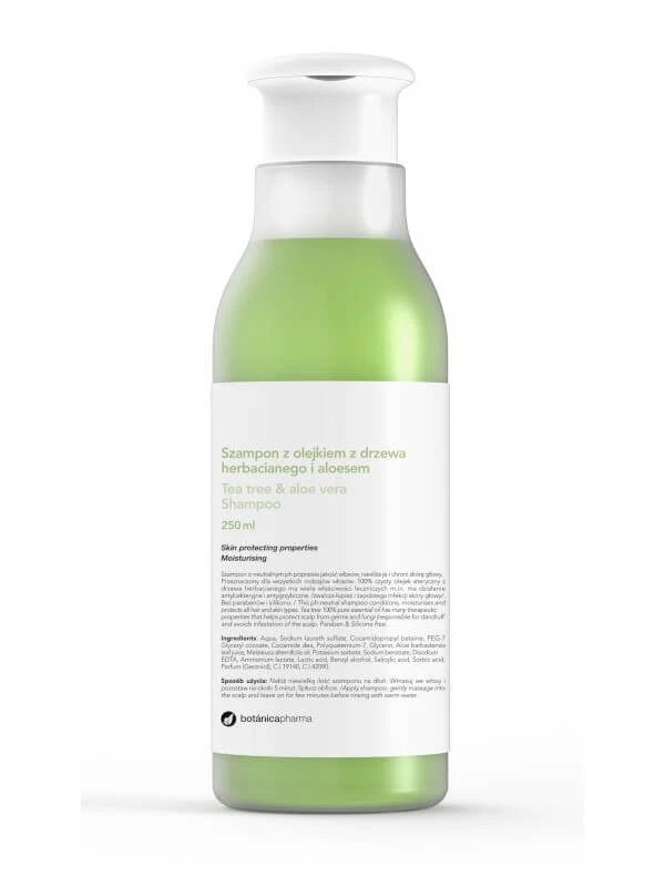 Botanicapharma el pentru baie cu aloe vera și ulei de arbore de ceai, 250ml