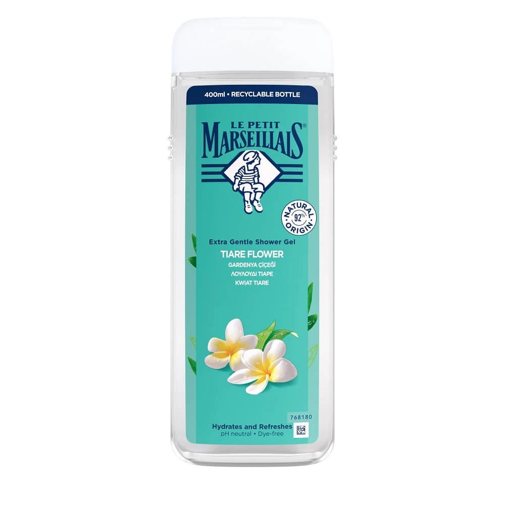 Le Petit Marseillais Gel de duș cremos, floare de Tiare, 400ml