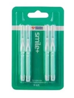 Family Health, Smile+ Periuțe de dinți pentru spații interdentare 2-4mm, 4 bucăți