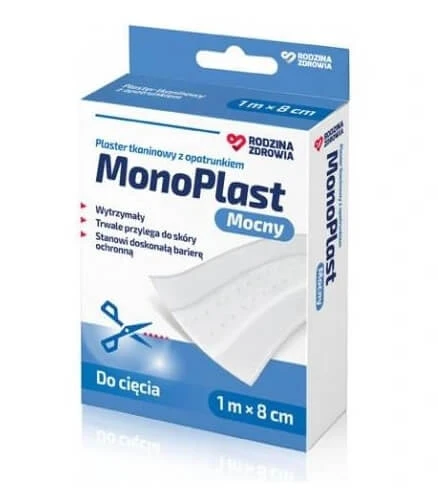 MonoPlast Strong, plasture din țesătură pentru tăiere, 1m x 8cm