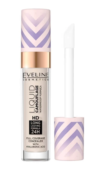 Eveline Cosmetics, Liquid Camouflage, Corector rezistent la apă cu acid hialuronic nr. 6, 7 ml