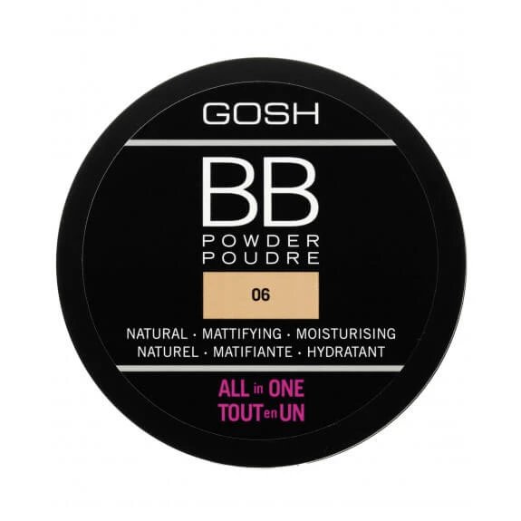 Gosh BB Powder All in One pudră presată 06 Warm Beige, 6.5g