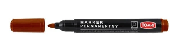 Toma, marker permanent okrgy, mesteacăn
