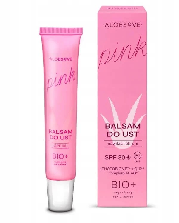Aloesove Pink Balsam de buze regenerant și protector SPF 30, 15 ml