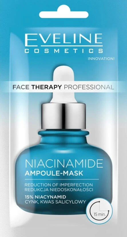 Eveline Cosmetics, Face Therapy Professional, Mască-ampuka care reduce imperfecțiunile cu niacinamidă, 8 ml