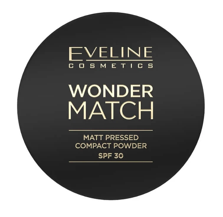 Eveline Cosmetics, Wonder Match, Pudră presată mată cu SPF 30 nr. 01, 8 g