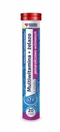 Rodzina Zdrowia Multivitamine + elazo 20 comprimate efervescente