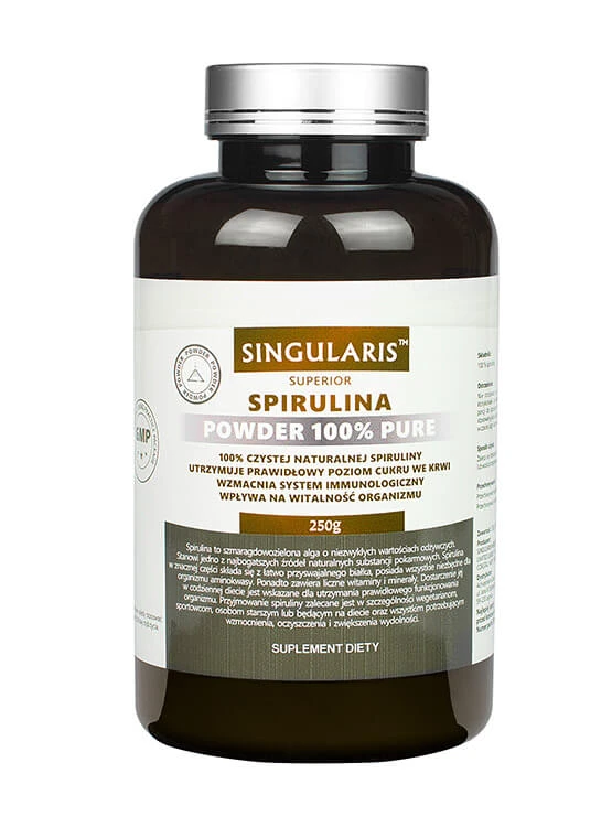 Singularis Superior Spirulina pulbere 100% pură 250g