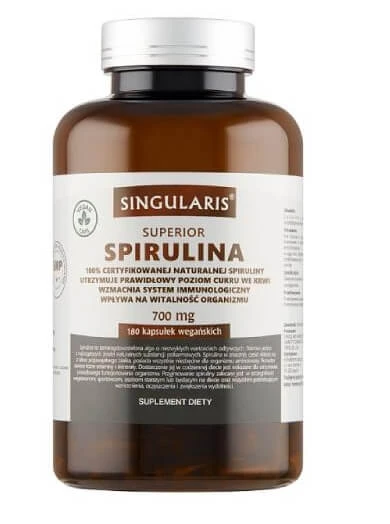 Singularis Spirulina 700mg, 180 capsule