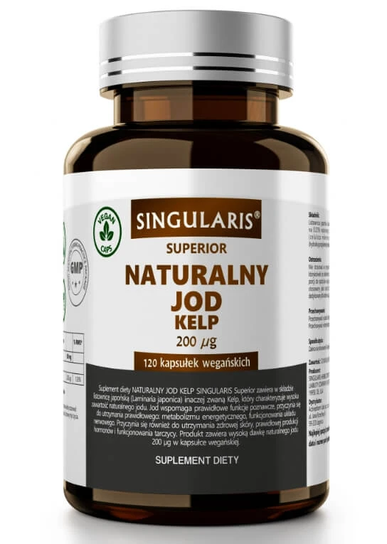 Singularis Iod natural Kelp 200mcg, 120 capsule