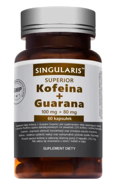 Singularis, Cafeină + Guarana, 60 capsule