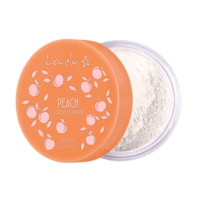Lovely Peach Pudră de față transparentă cu aromă și culoare delicată de piersică, 9g