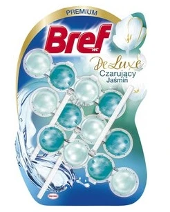 Bref, Detergent Deluxe pentru vasul de toaletă, Jamin fermecător, 3x 50g