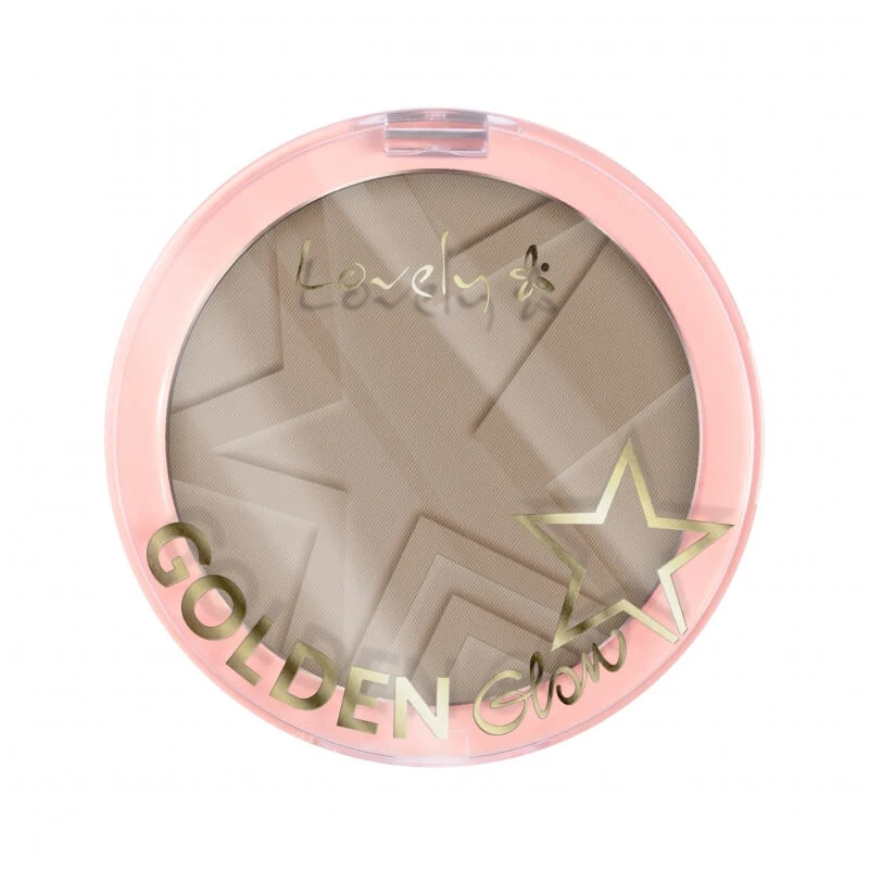 Lovely Golden Glow Powder Pudră de contur pentru față 3 Cool Brown, 10g