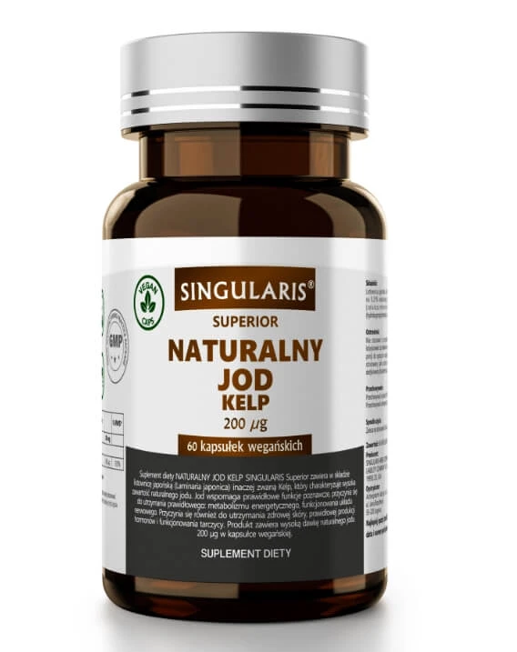 Singularis Iod natural Kelp 200mcg, 60 capsule