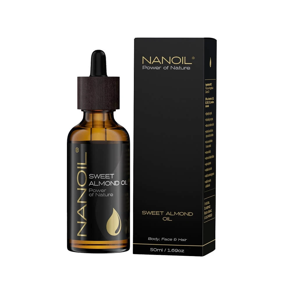 Nanoil Ulei de migdale pentru îngrijirea părului și a corpului, 50ml