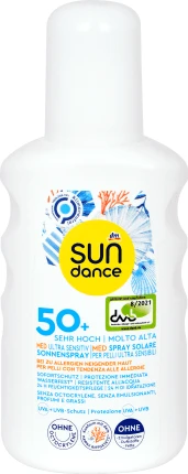 Sundance Spray protecție solară Med ultra sensitiv SPF 50, 200 ml
