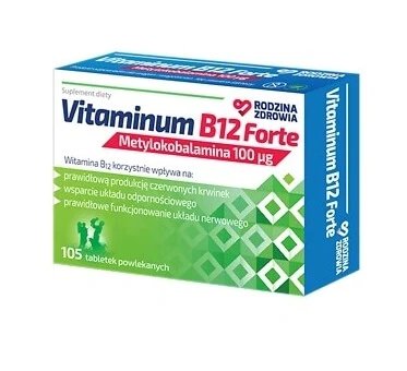 Family Health Vitaminum B12 Forte, 105 comprimate
