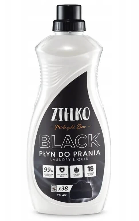 Zielko Midnight Dew Lichid de spălare pentru țesături negre și închise la culoare, 1,52 l