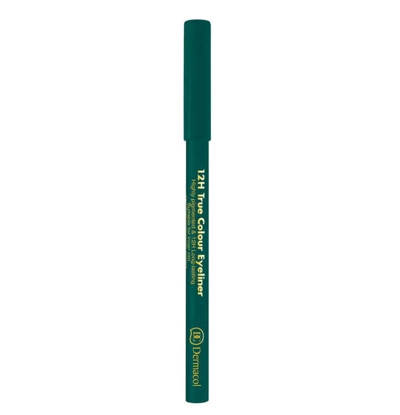 Dermacol 12H True Colour Eyeliner Creion eyeliner de lungă durată 5 verde, 2 g