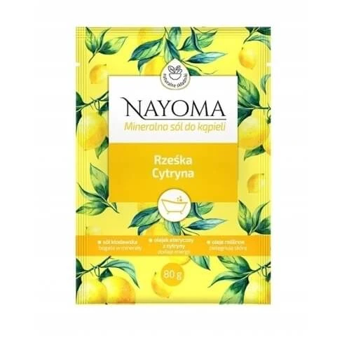 Nayoma Sare minerală de baie cu lămâie crocantă, 80 g