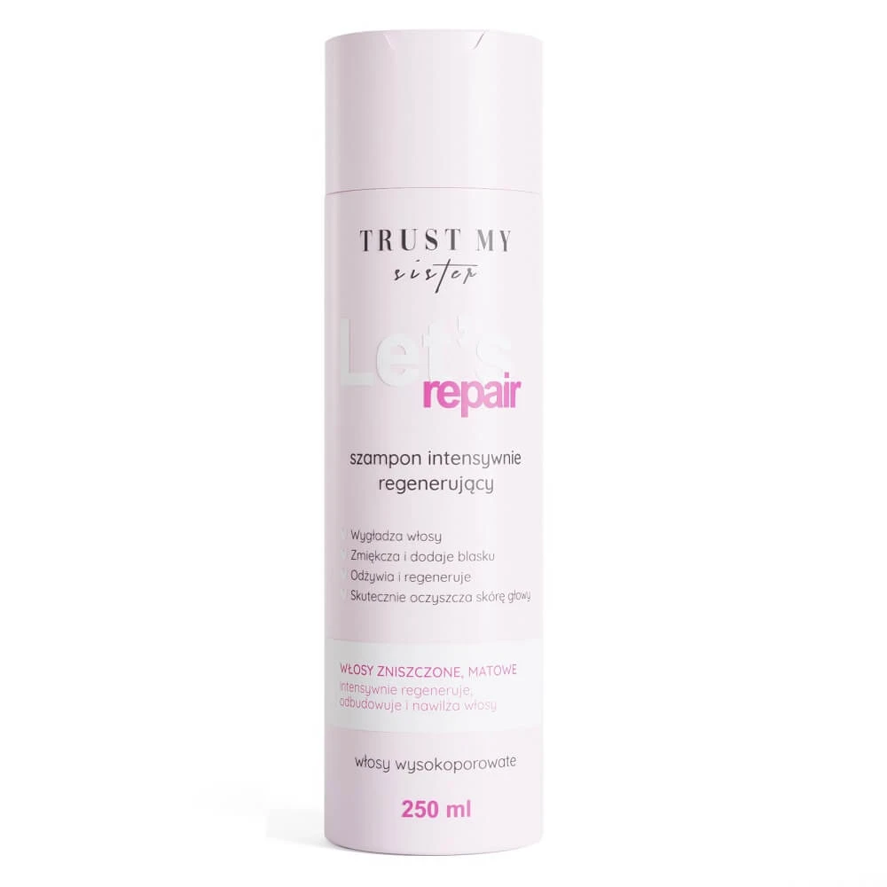 Șampon reparator intensiv Trust My Sister Let's Repair pentru păr foarte poros, 250 ml