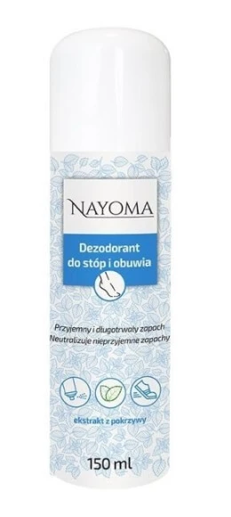 Nayoma, Deodorant pentru picioare și pantofi, spray, 150 ml