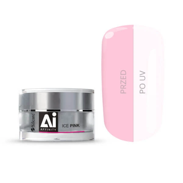 Silcare Gel Affinity Gel de unghii monofazat cu grosime medie Ice Pink, 15 g