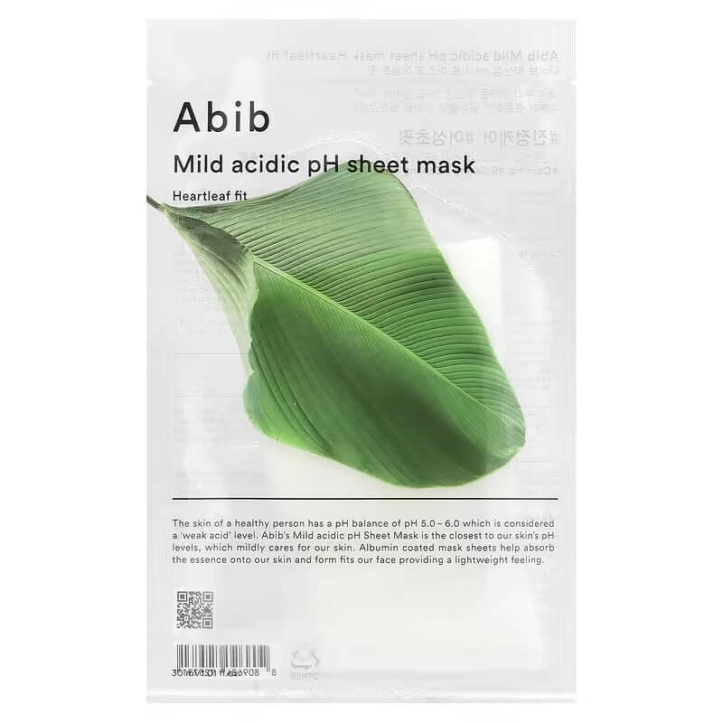 Abib Mild Acidic pH Sheet Mask Mască liniștitoare, 30 ml