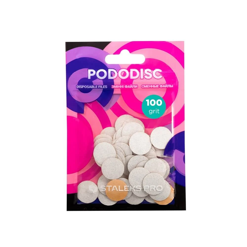 Stalex PodoDisc Pro Expert White tampoane înlocuibile S gradație 100, 50 bucăți