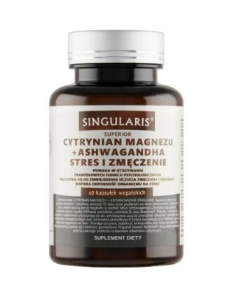 Singularis Citrat de magneziu + Ashwagandha Stres și oboseală, 60 capsule