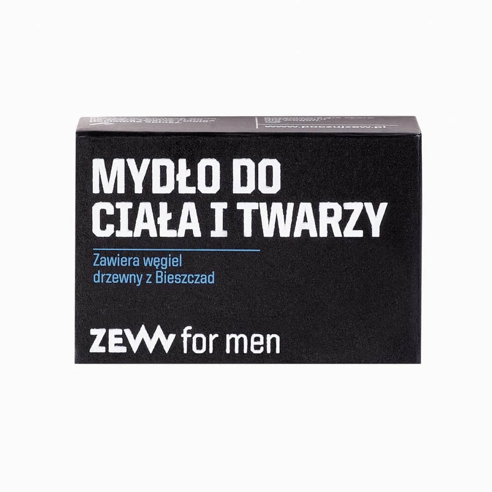 Zew For Men Săpun pentru corp și față cu cărbune Bieszczady, 85 ml