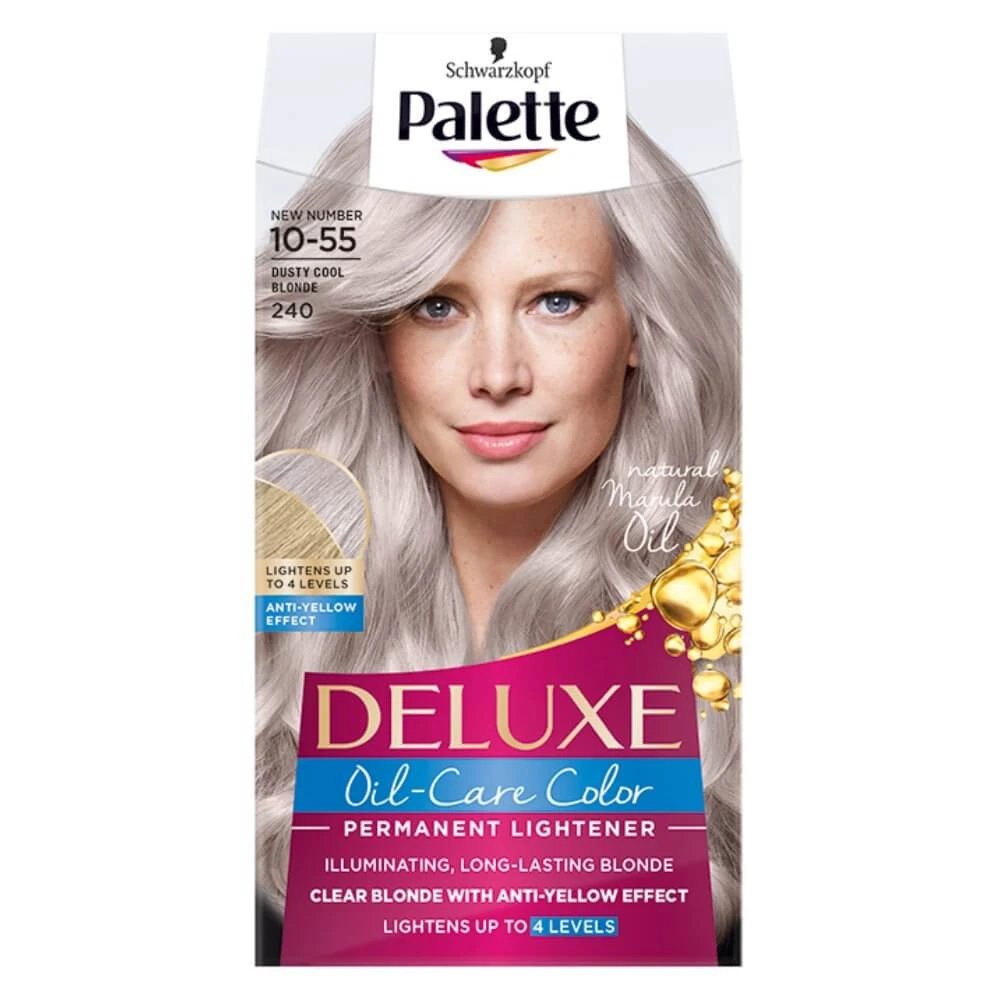 Paletă Deluxe Oil-Care Color Culoare cu microulei 240 (10-55) Blond rece