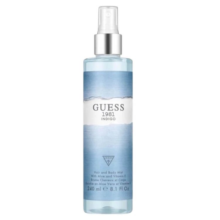 Guess 1981 Indigo pentru femei Brumă pentru păr și corp, 240 ml