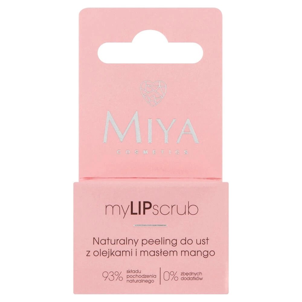 Miya Cosmetics MyLIPscrub Scrub natural pentru buze cu uleiuri și unt de mango, 10 g