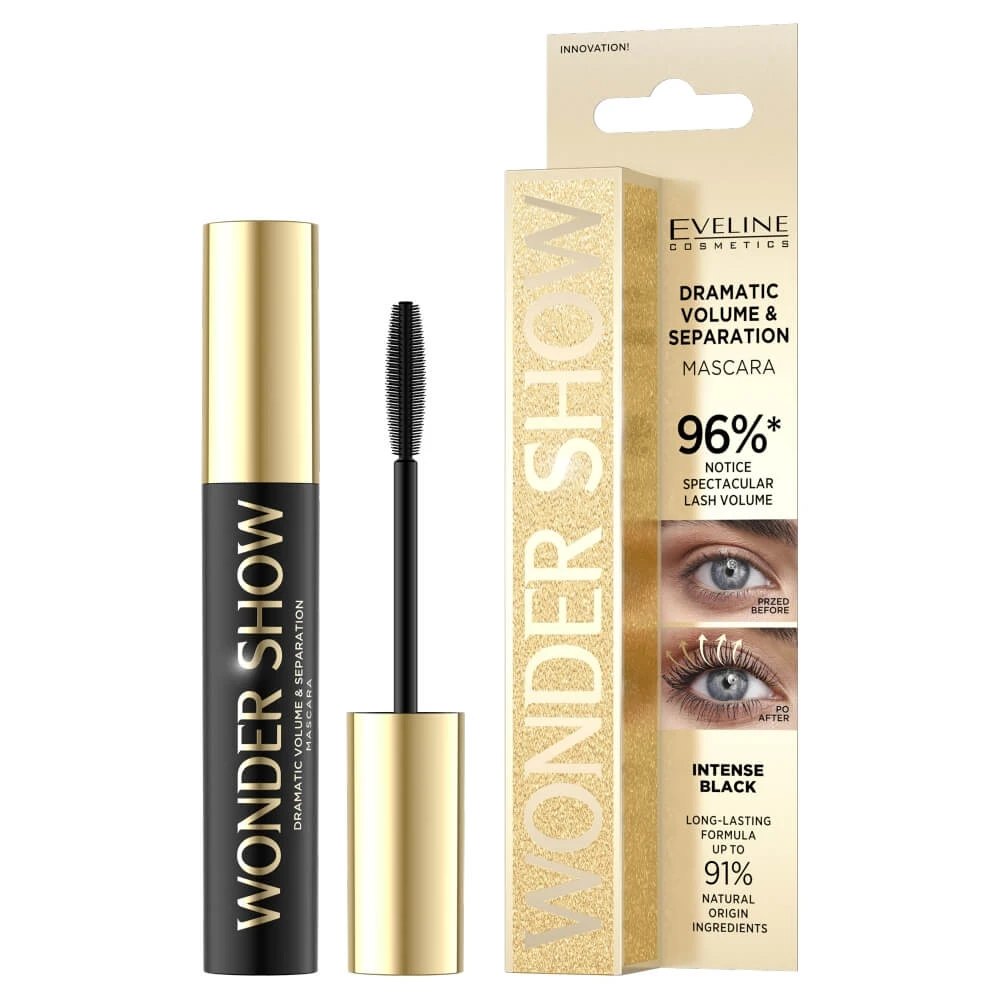 Eveline Cosmetics Wonder Show mascara de îngroșare și separare, 7 ml