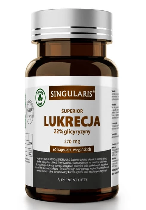 Singularis Liquorice 22% Glycyrrhizin 270 mg, 60 capsule