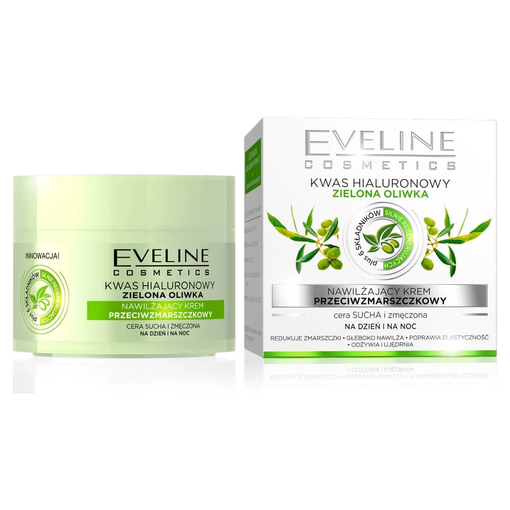 Eveline Cremă hidratantă antirid pentru piele uscată și obosită, 50 ml