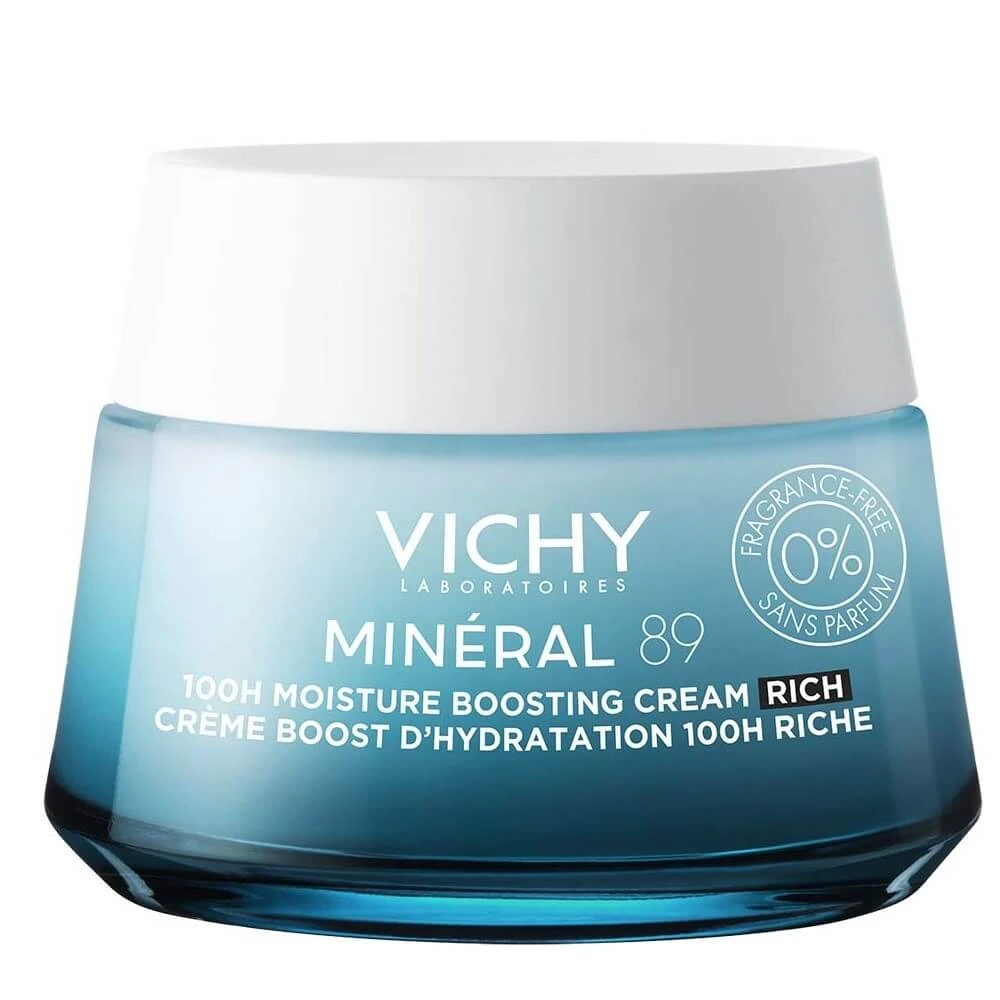 Vichy Mineral 89 Cremă bogată hidratantă și reconstructivă 100h, 50 ml