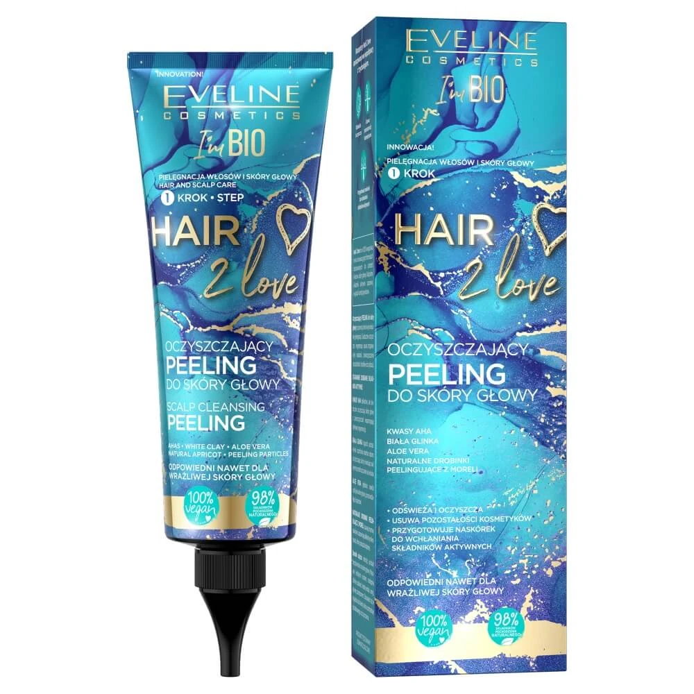Eveline Cosmetics Hair 2 Love Scrub de curățare a scalpului, 125 ml