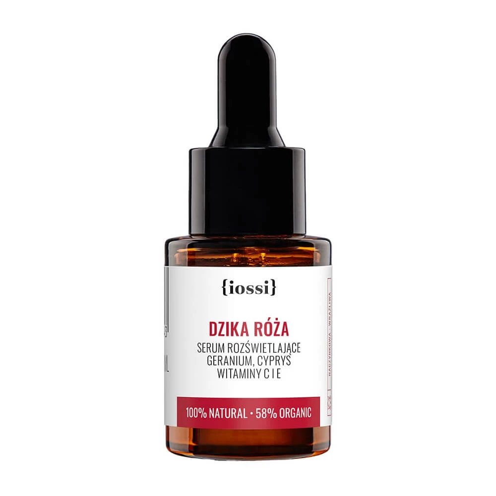 Iossi Wild Rose Ser iluminator cu geranium cypress vitaminele C și E, 10ml