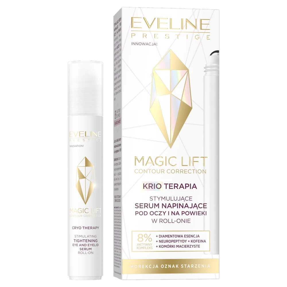 Eveline Cosmetics Magic Lift Ser stimulant pentru ochi și pleoape în roll-on, 15 ml