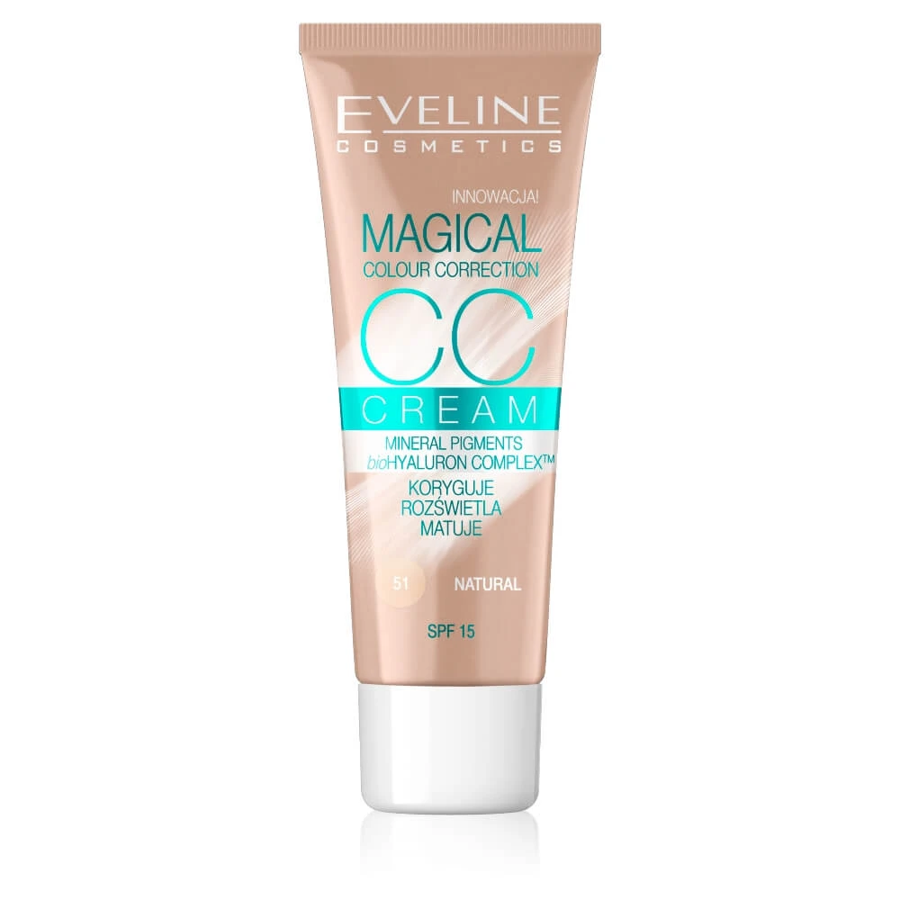 Eveline Cosmetics Magical Colour CC Cream Fond de ten multifuncțional 51 Natural, 30 ml