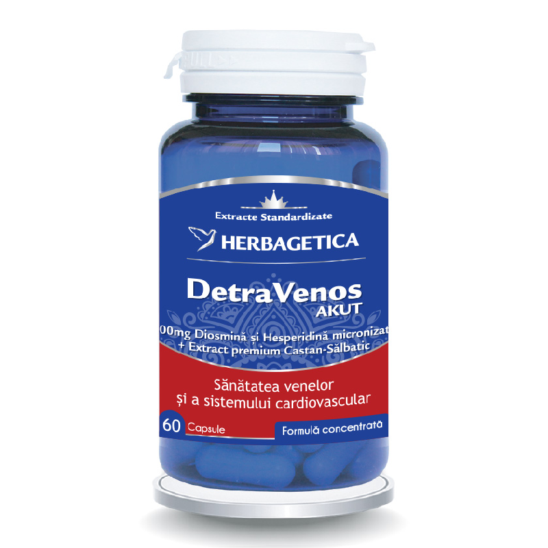 DetraVenos Akut, 60 capsule, Herbagetica