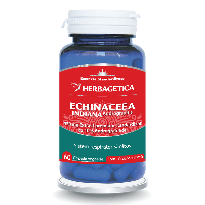 Echinaceea Indiana, 60 capsule, Herbagetica