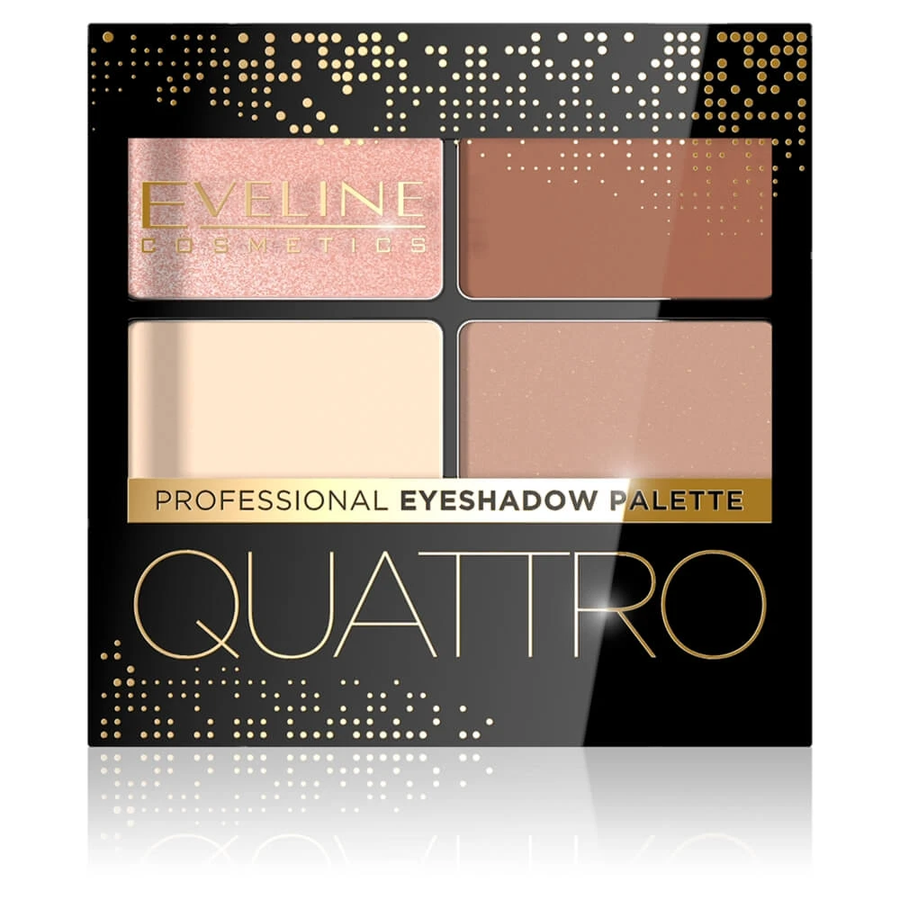 Eveline Cosmetics Quattro Professional paletă de farduri de ochi 05, 3.2 g