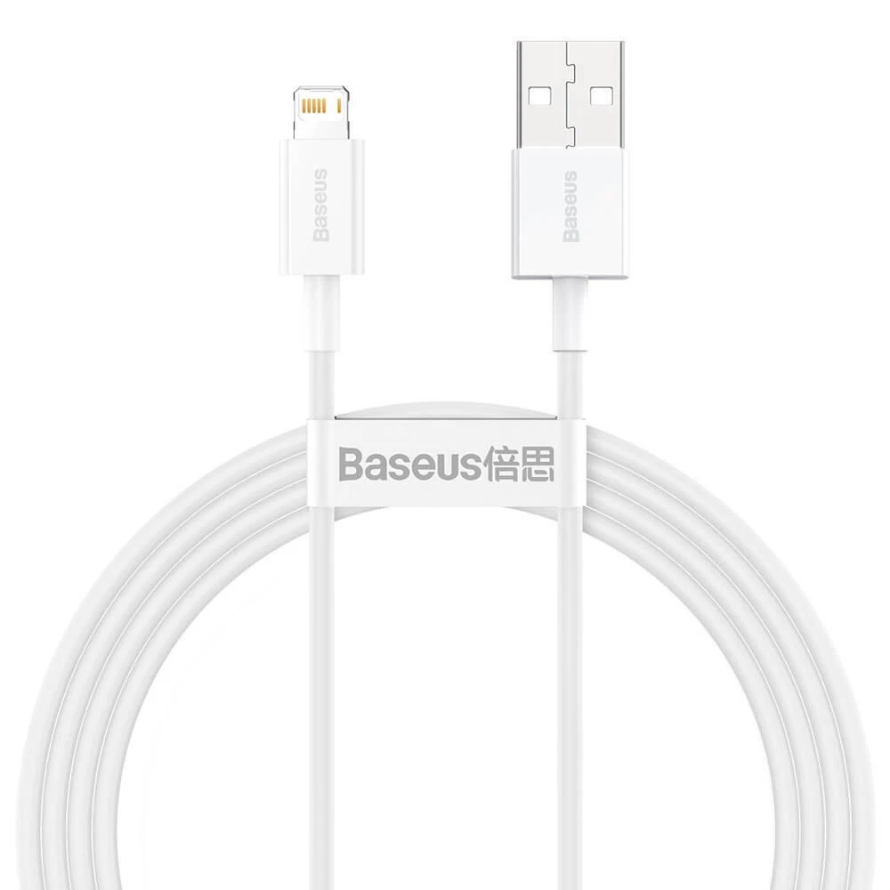 Baseus Superior USB - Lightning 2.4A 1.5 m cablu alb (CALYS-B02)
