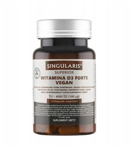 Singularis Superior Vitamina D3 Forte 4000 UI Vegan, 120 capsule