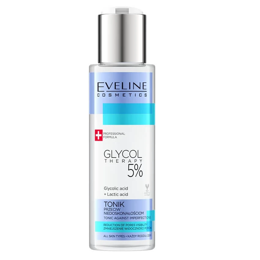 Eveline Glycol Therapy 5%, Tonic împotriva imperfecțiunilor, 110 ml