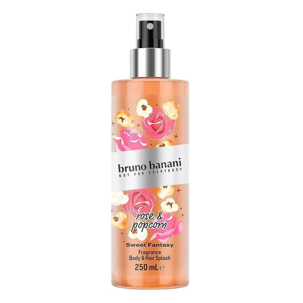 Bruno Banani Sweet Fantasy Rose amp; Popcorn corp și păr Mist, 250 ml